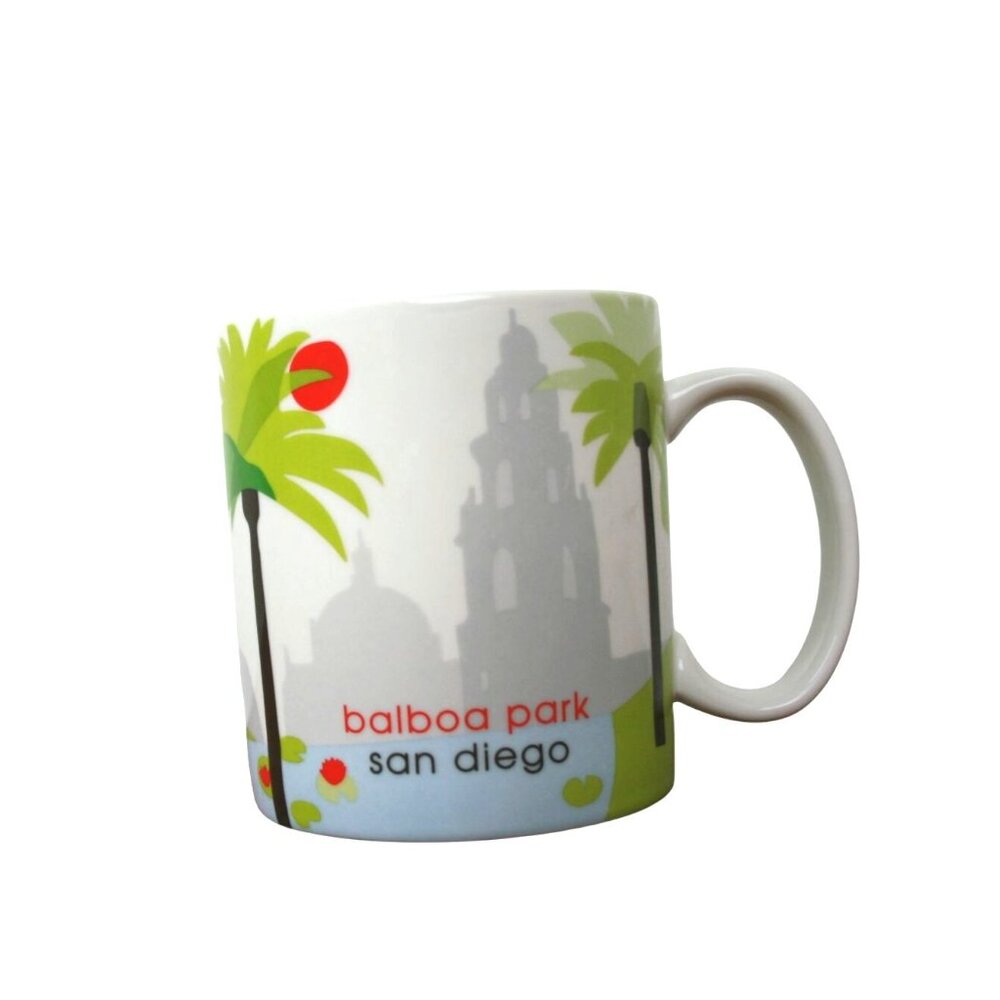 Starbucks San Francisco & San Diego Mug Set Scenic Parks Design Ceramic 18 Oz Se - Picture 12 of 14